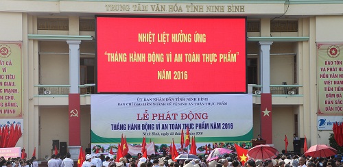 Ninh Bình tổ chức Lễ phát động “Tháng hành động vì an toàn thực phẩm” năm 2016”  năm 2014